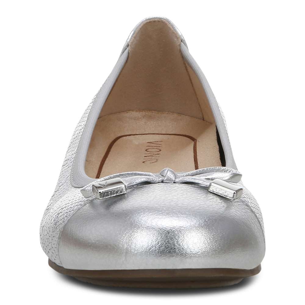 Minna Ballet Flat - Silver Snake