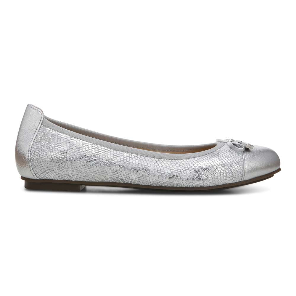 Minna Ballet Flat - Silver Snake