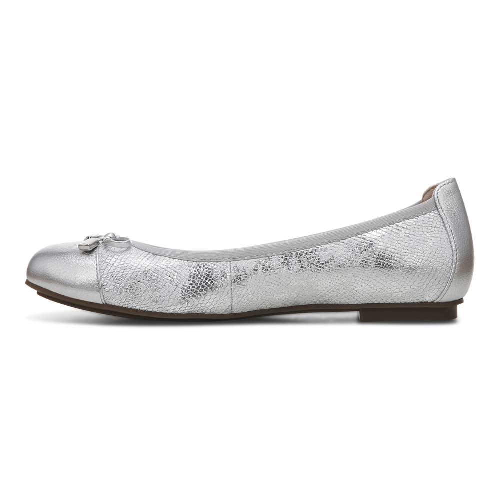Minna Ballet Flat - Silver Snake