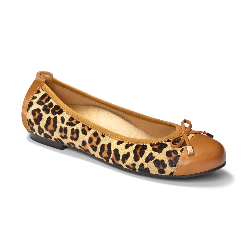 Minna Ballet Flat - Tan Leopard