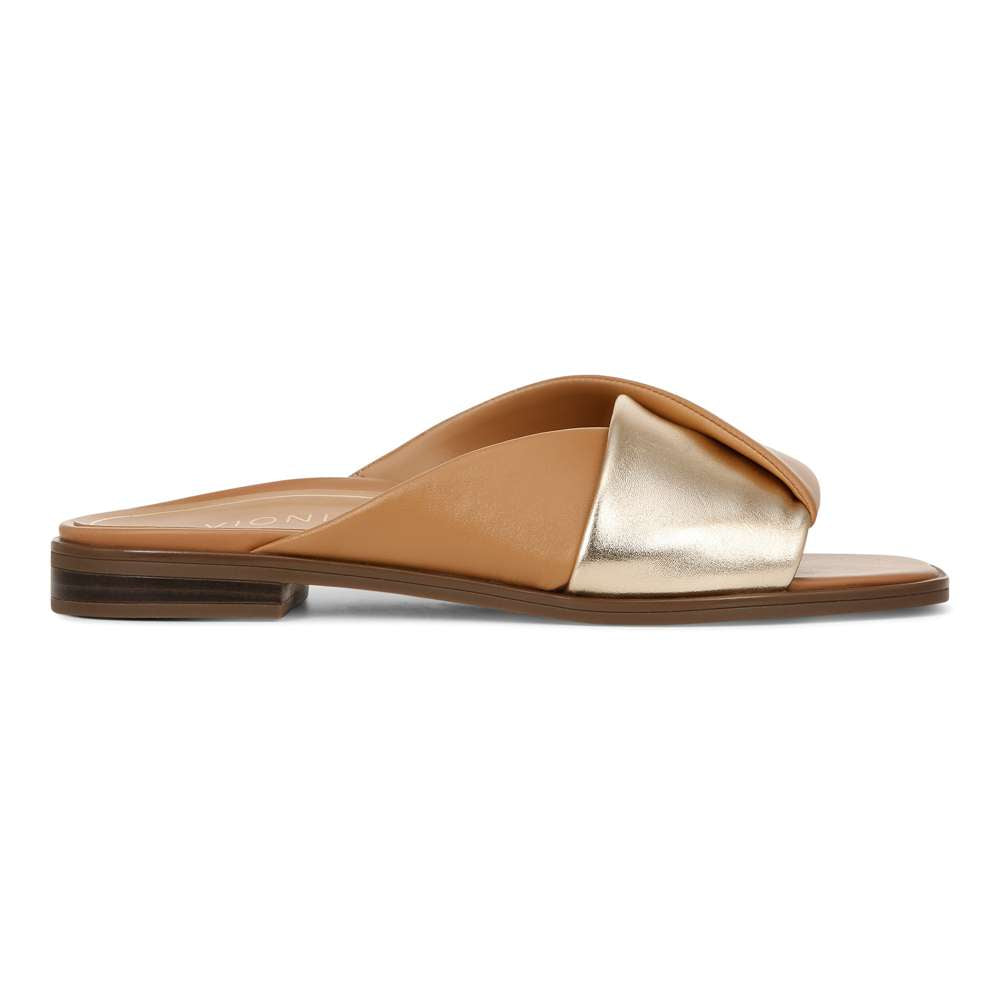 Miramar Slide - Camel/Gold