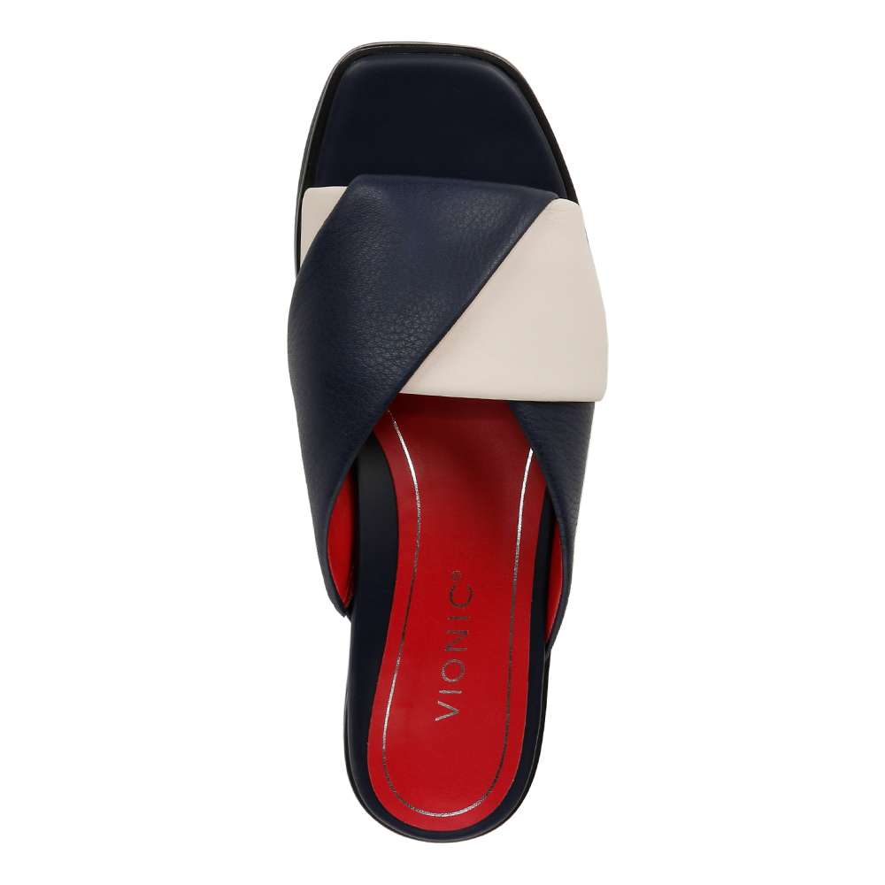 Miramar Slide - Navy/Cream