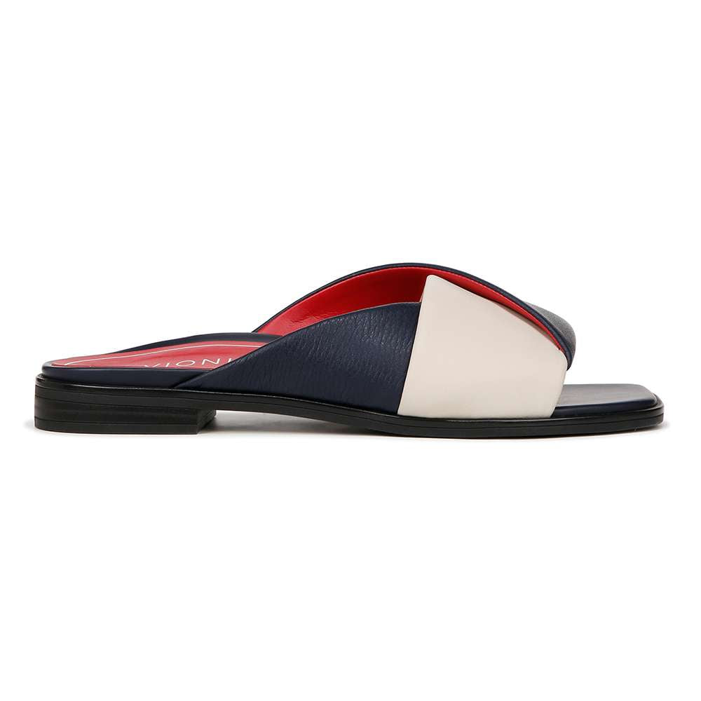 Miramar Slide - Navy/Cream