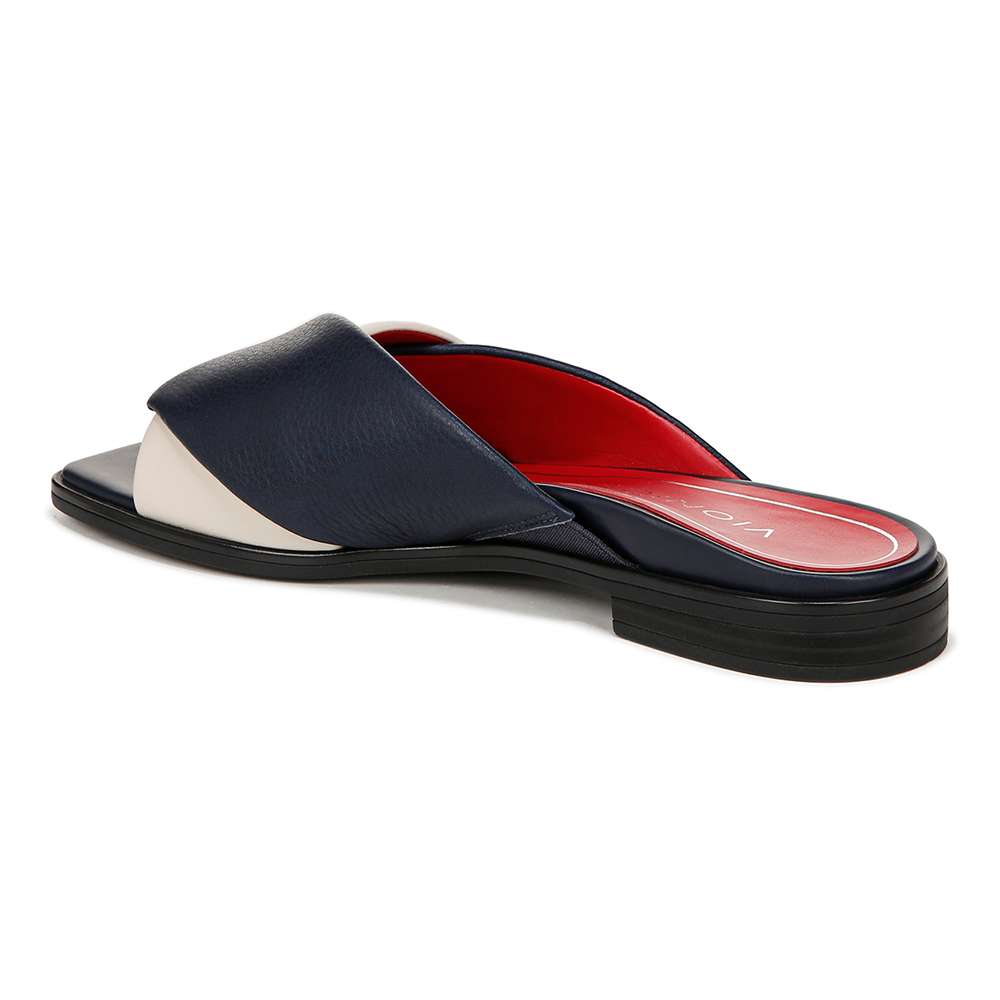 Miramar Slide - Navy/Cream