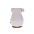 Moira Flat Sandal - Pearl White
