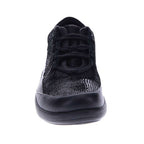 Alberta Lace-Up Casual Sneaker - Black Lizard