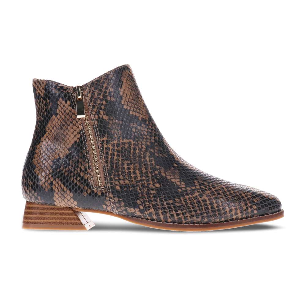 Felicity Ankle Boot - Brown Snake