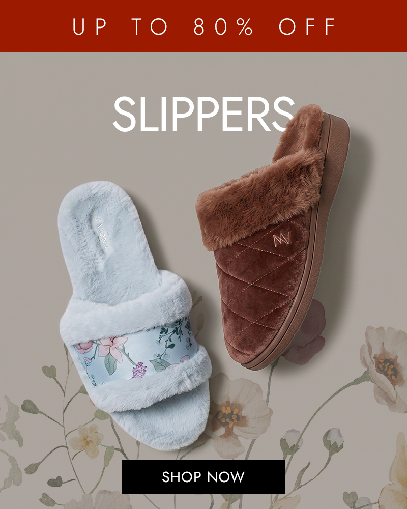 Slippers up to 80% off
