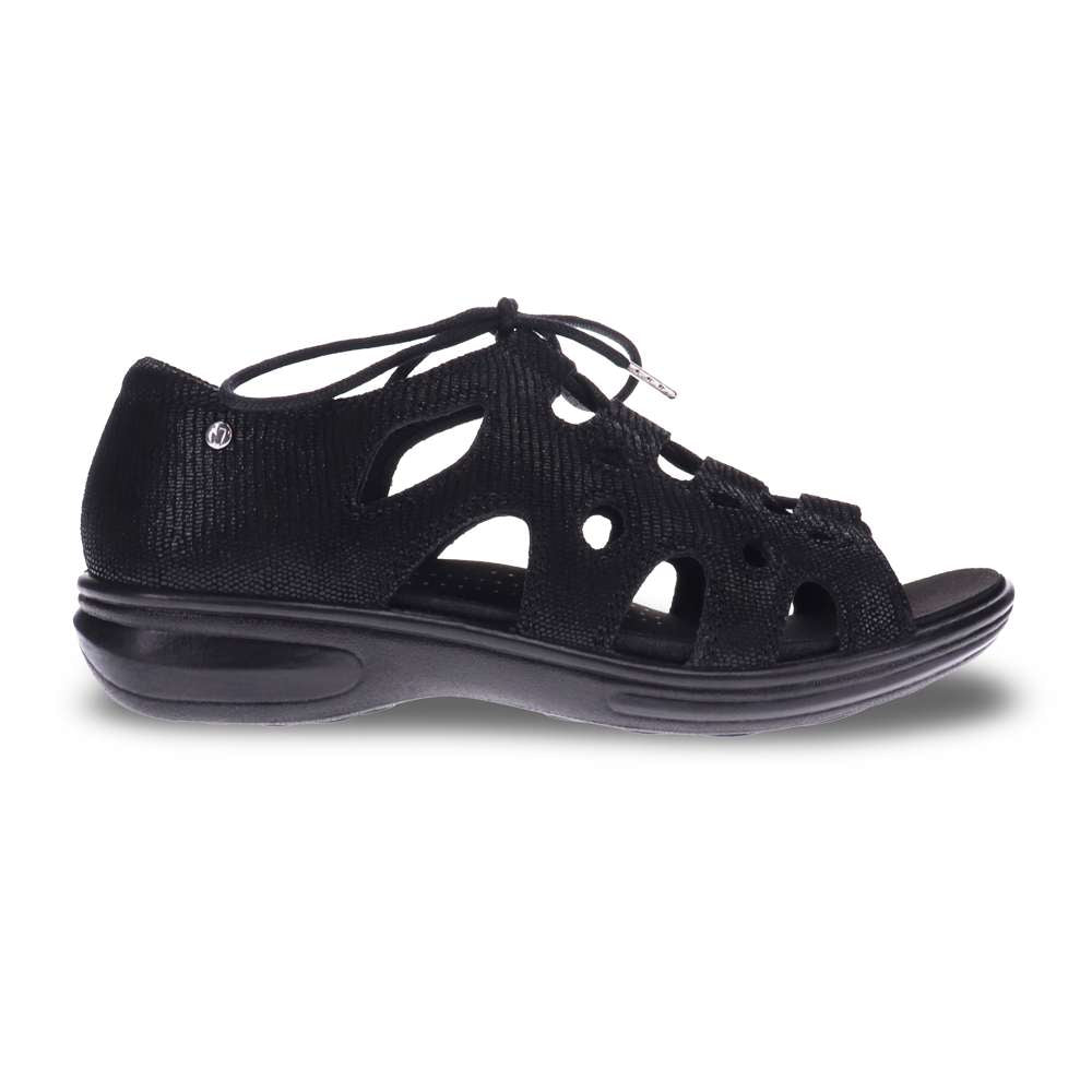 Napier Ghillie Sandal - Black Lizard