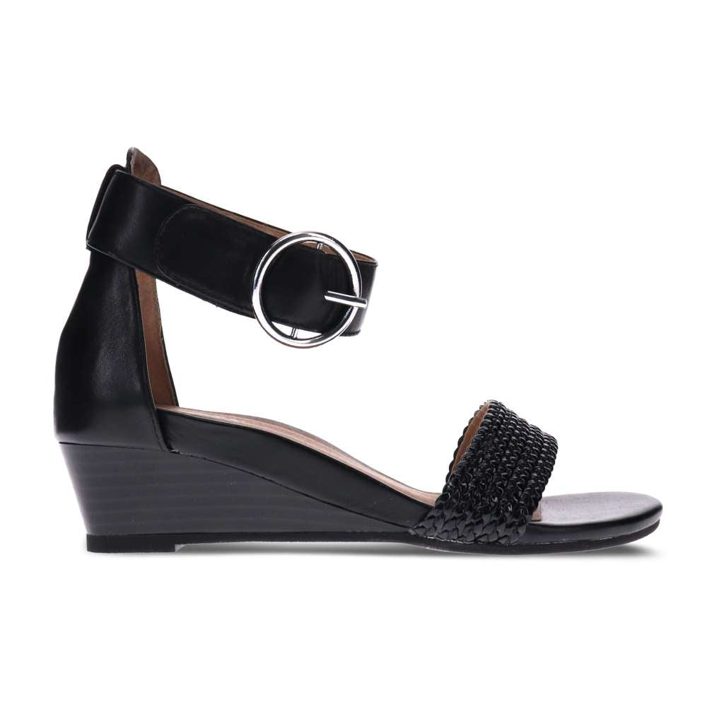 Nasia Wedge Sandal - Black