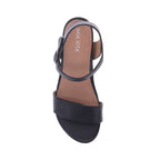 Nelly Wedge Sandal - Black