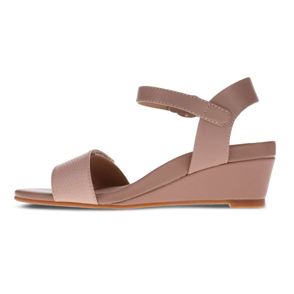 Nelly Wedge Sandal - Pink
