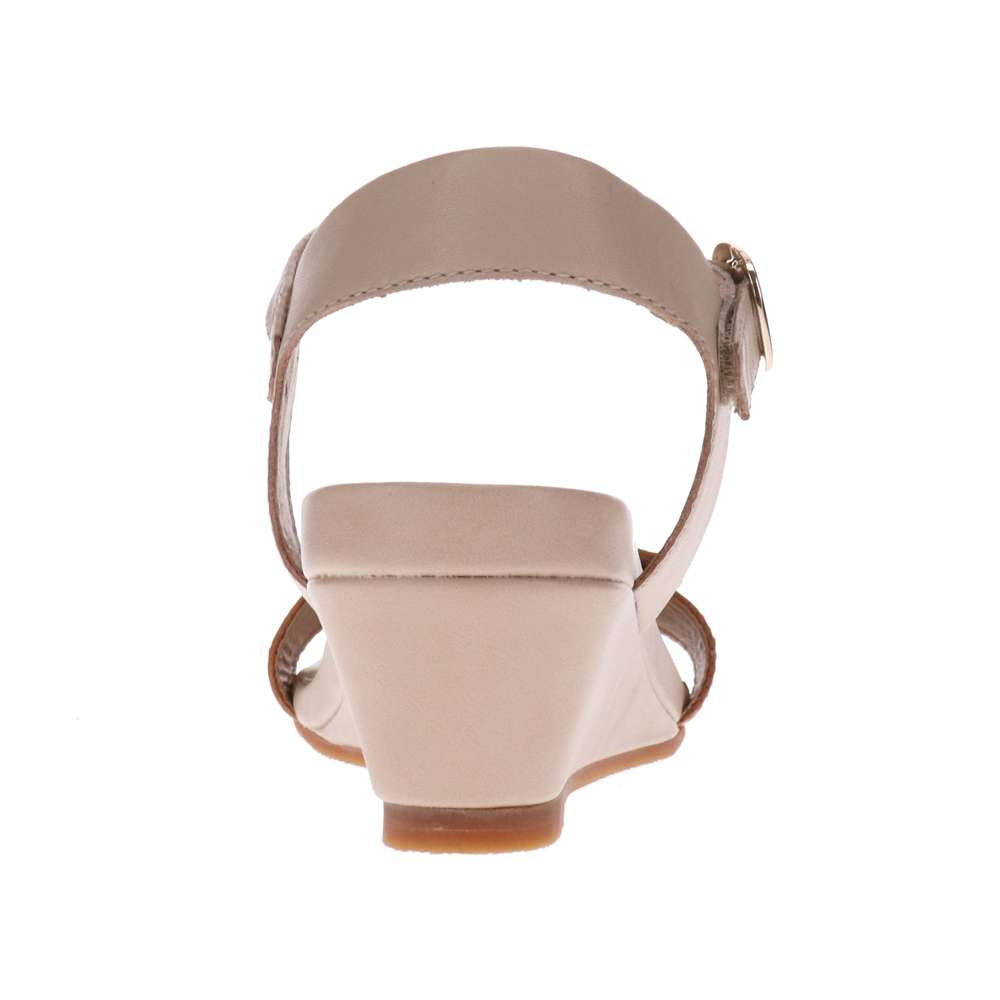 Nelly Wedge Sandal - Tan