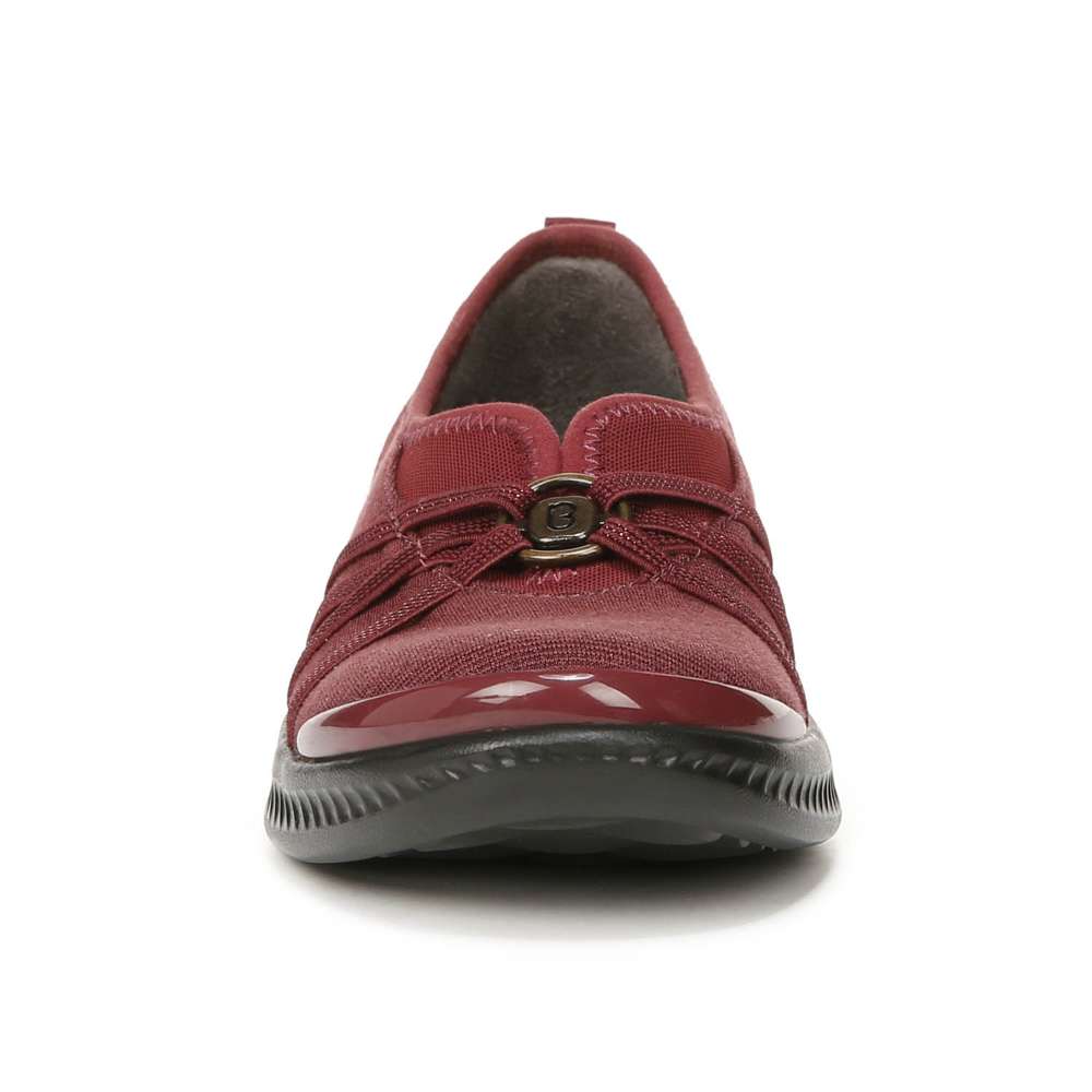 Niche Slip-On - Dark Red Ribbed Sparkle