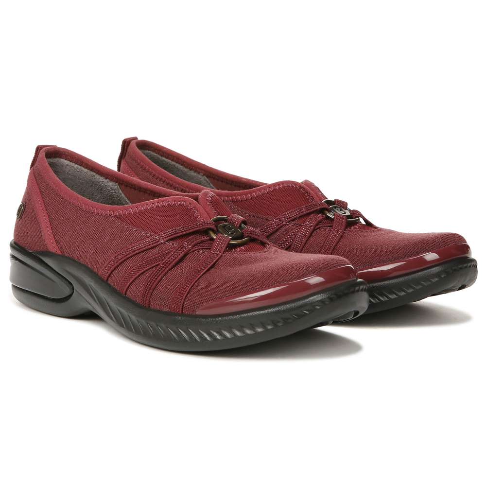 Niche Slip-On - Dark Red Ribbed Sparkle