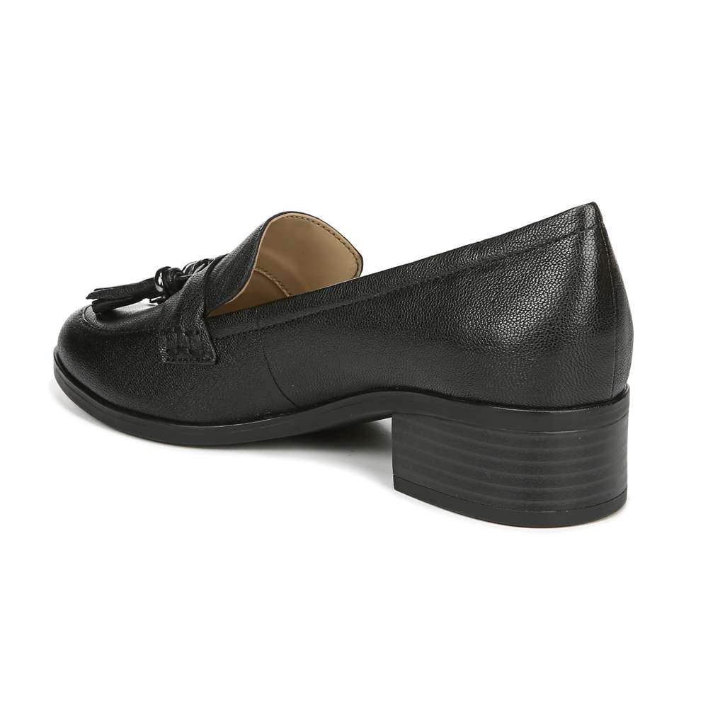 Nina Heeled Loafer - Black