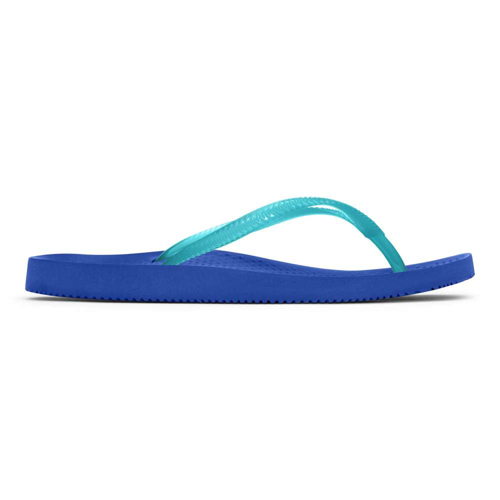 Noosa Solid Toe Post Sandal - Blue/Teal
