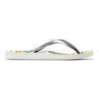 Noosa Print Toe Post Sandal - Light Blue Floral