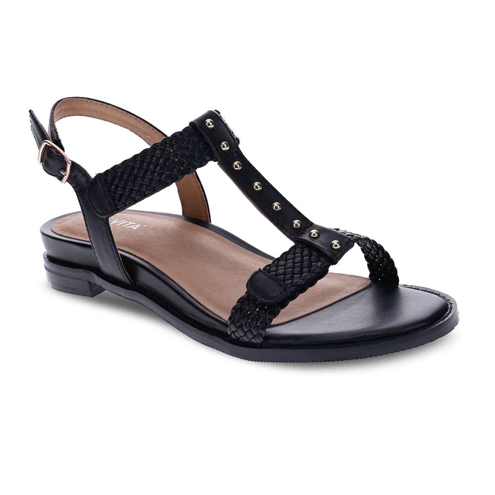 Olympia Adjustable Sandal - Black