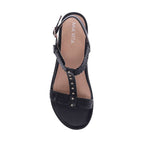 Olympia Adjustable Sandal - Black
