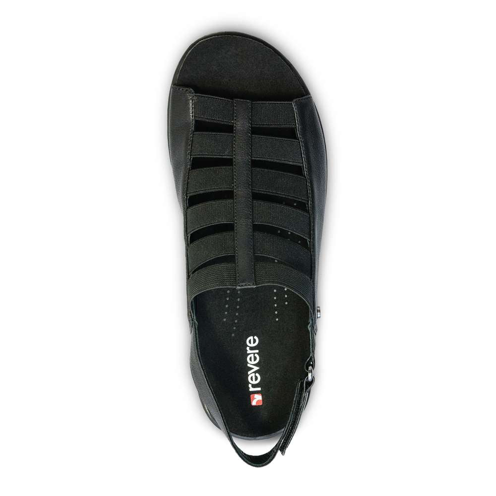 Olympia Elastic Sandal - Black