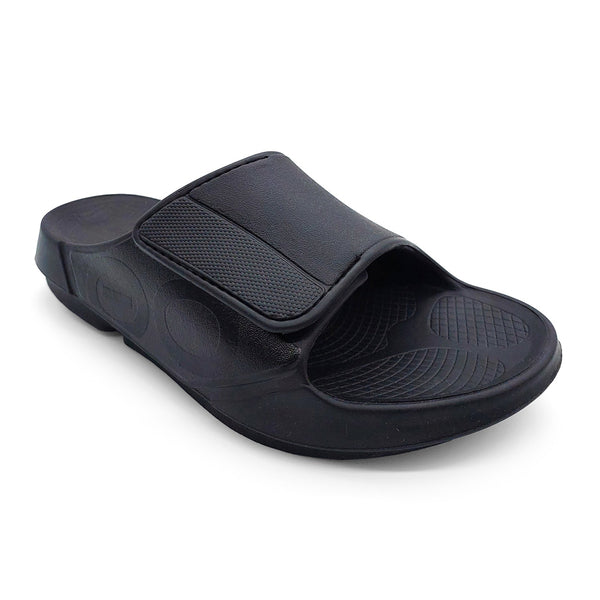 Oofos Unisex Ooah Sport Flex Adjustable Slide Matte Black