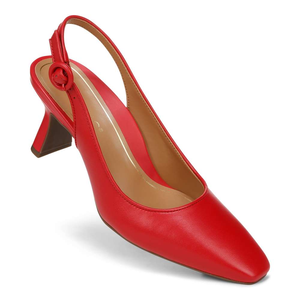 Perris Slingback Heel - Red