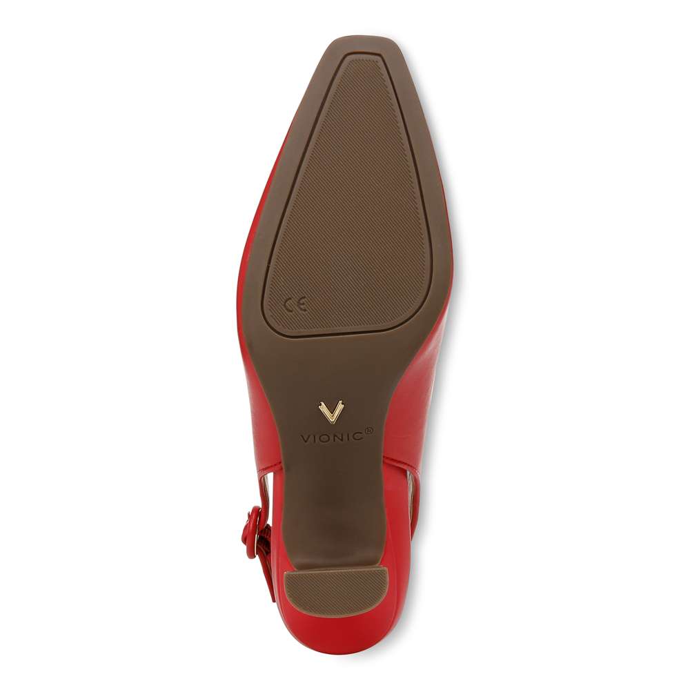Perris Slingback Heel - Red