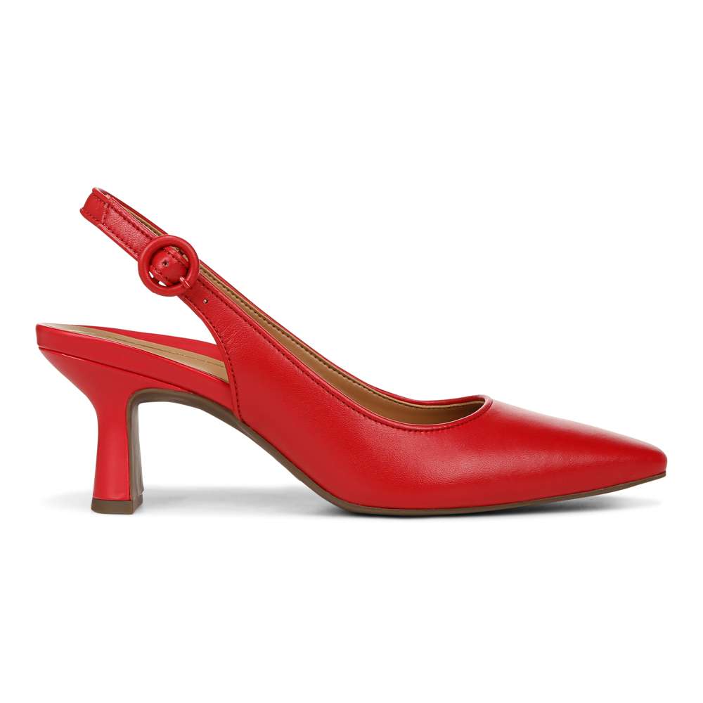 Perris Slingback Heel - Red