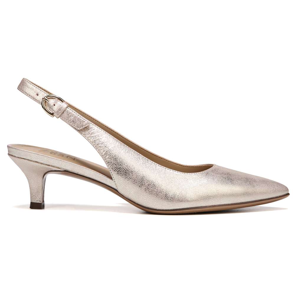 Peyton Slingback - Taupe Metallic