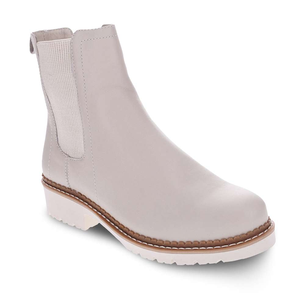 Polly Zip Boot - Off White