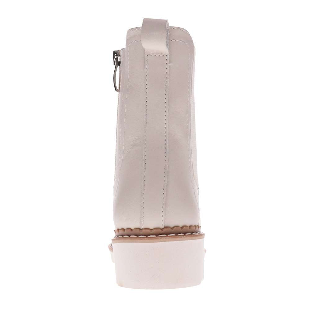 Polly Zip Boot - Off White