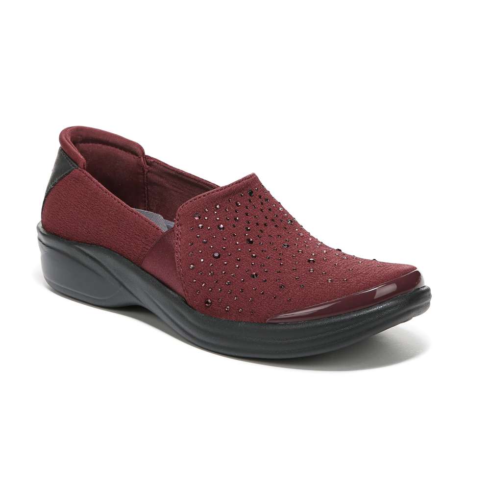Poppyseed Slip-On - Windsor Red Rhinestone