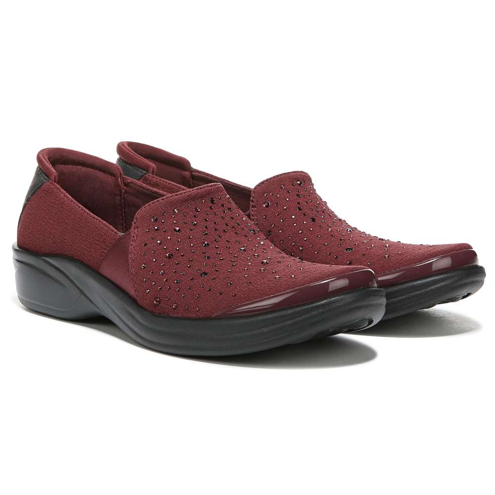 Poppyseed Slip-On - Windsor Red Rhinestone