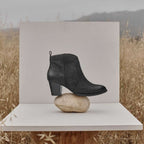 Raina Heeled Ankle Boot - Black