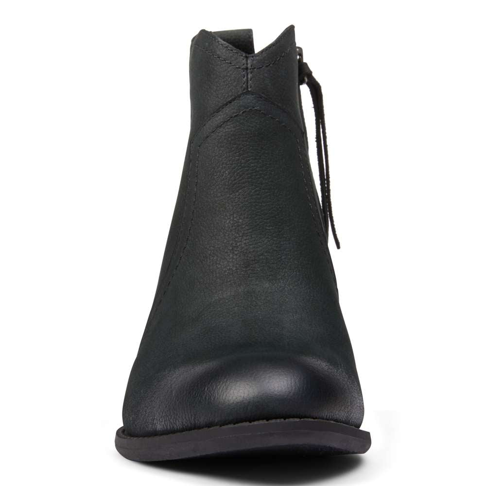 Raina Heeled Ankle Boot - Black