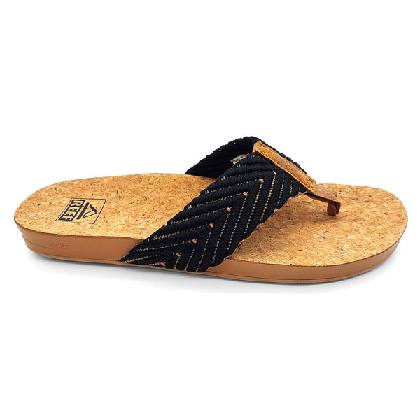 Reef Women's CI3773 Cushion Strand Black Natural