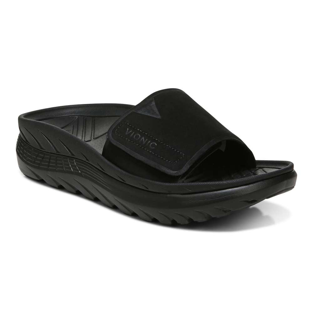Rejuvenate Recovery Sandal - Black/Black
