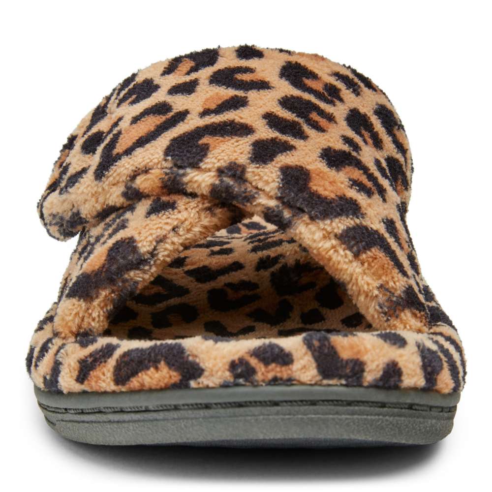 Relax Slipper - Tan Leopard