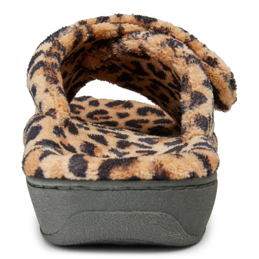 Relax Slipper - Tan Leopard