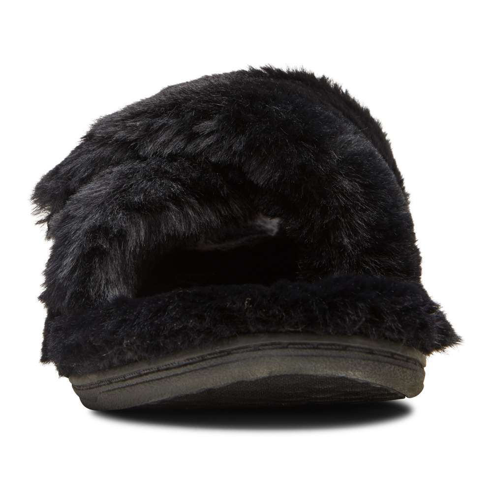 Relax Plush Slipper - Black