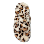 Relax Plush Slipper - Cream Leopard