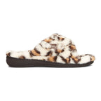 Relax Plush Slipper - Cream Leopard