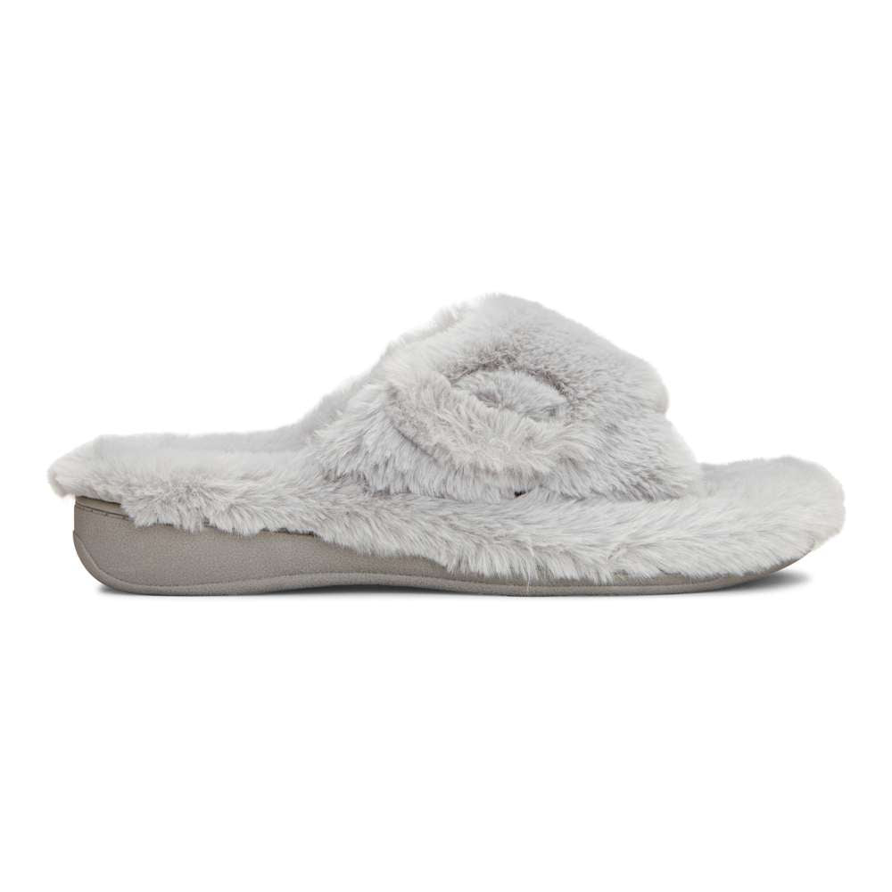Relax Plush Slipper - Light Grey