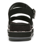 Reyna Flatform Sandal - Black Leather