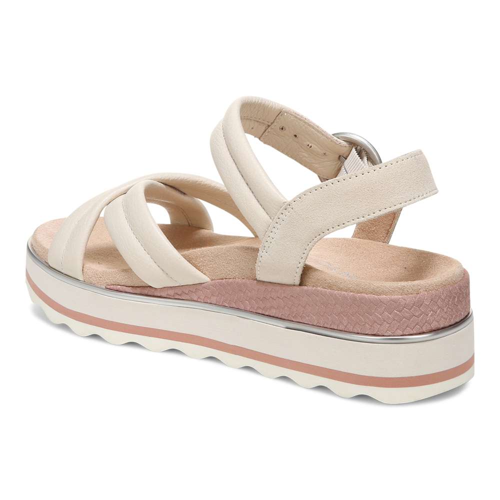 Reyna Flatform Sandal - Cream