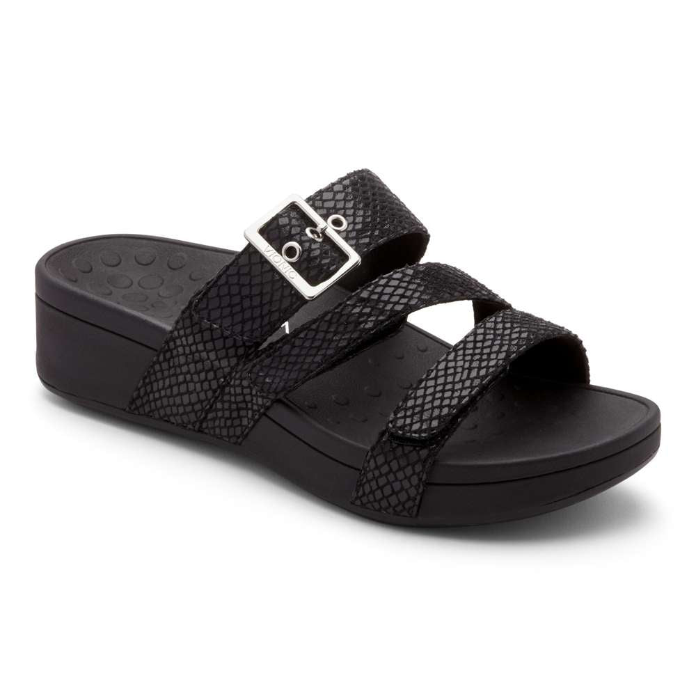 Rio Platform Sandal - Black Snake