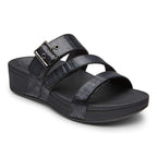 Rio Platform Sandal - Black Woven