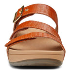Rio Platform Sandal - Brown Woven