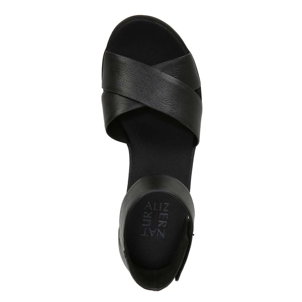 Riviera Wedge Sandal - Black